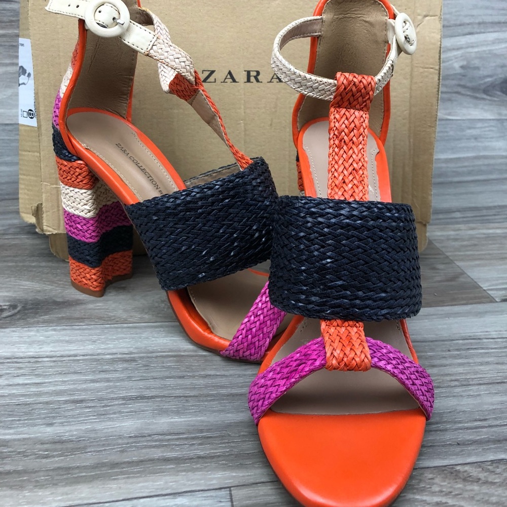 Zara Color Block Heels